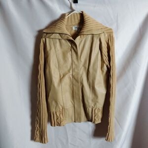 Vintage Kikit sweater with leather